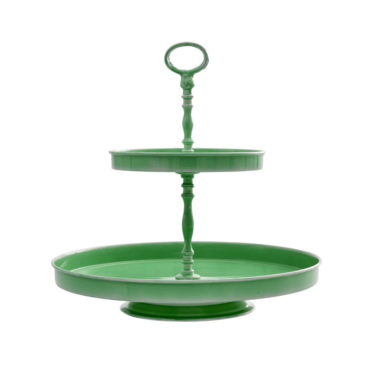 Rice - Metall Etagere in Grün