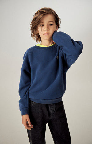 Bild in Slideshow öffnen, American Vintage - Kindersweatshirt in Navy Blue
