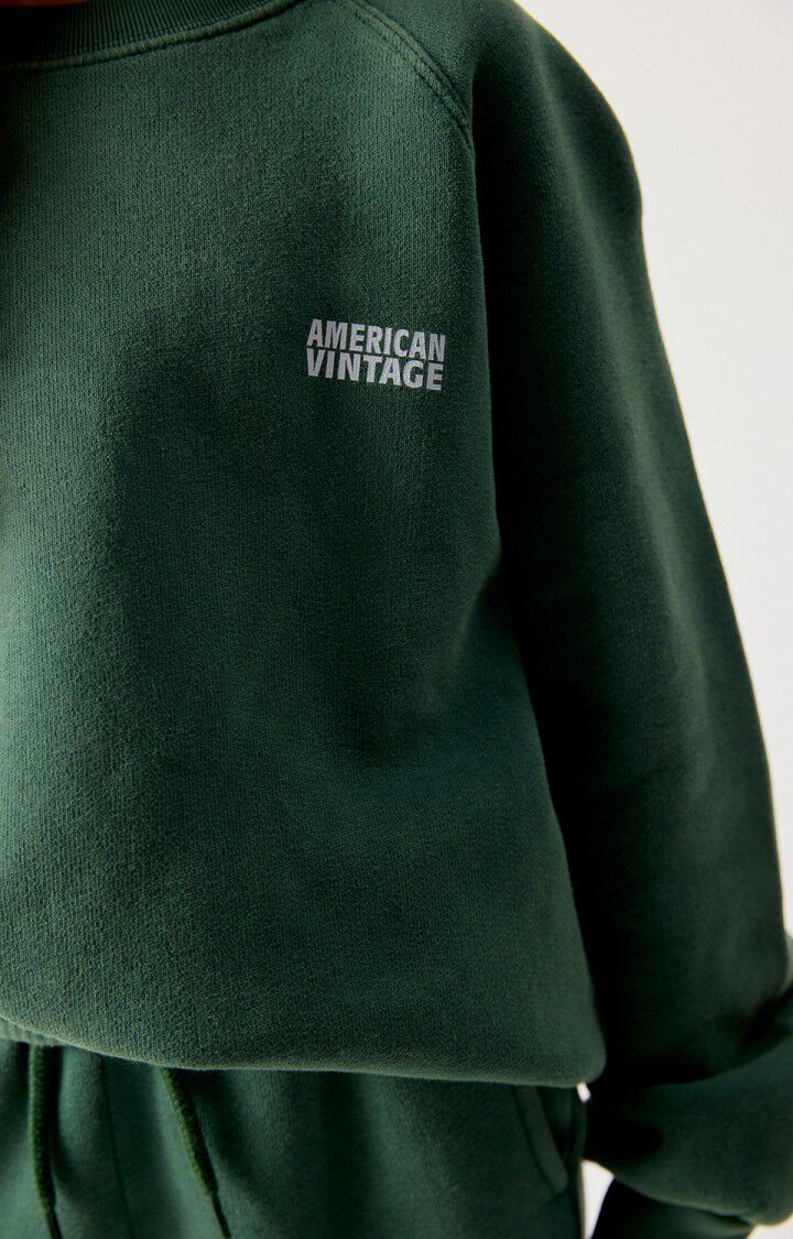 American Vintage - Kinder Sweatshirt aus 100 % Biobaumwolle in VIntage Cedar grün
