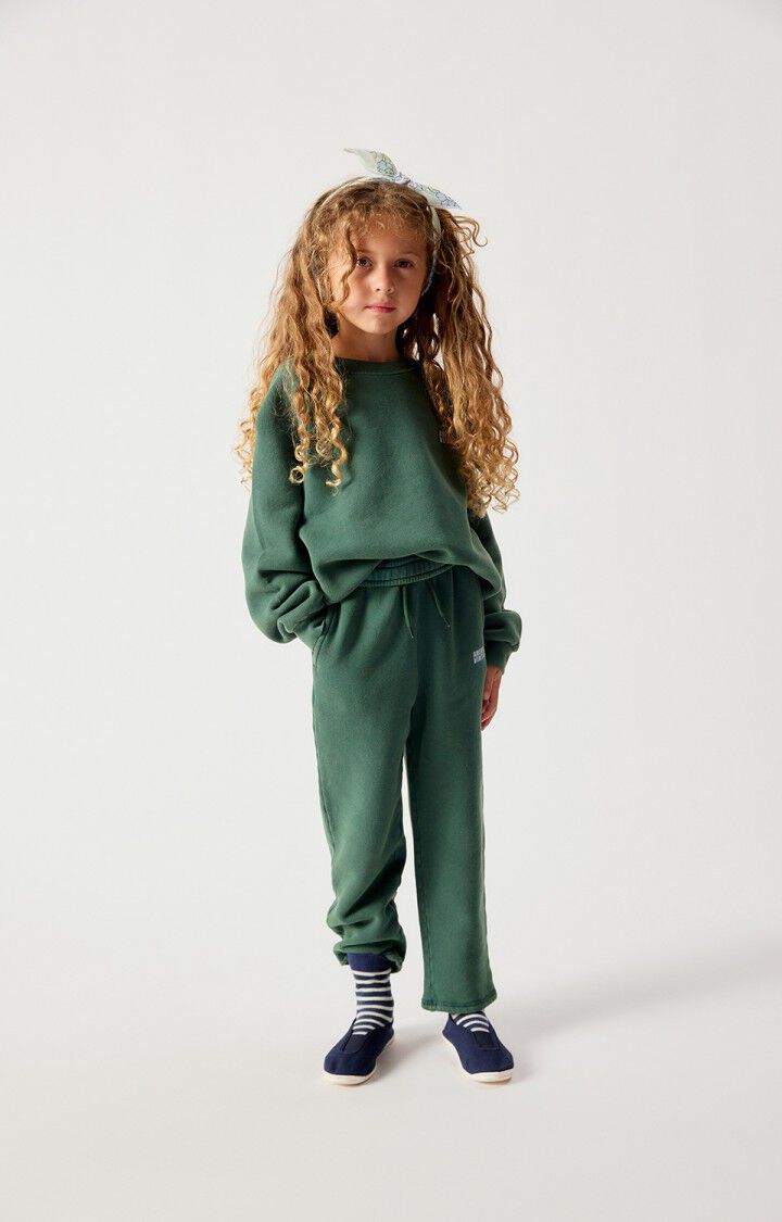 American Vintage - Kinder Sweatshirt aus 100 % Biobaumwolle in VIntage Cedar grün