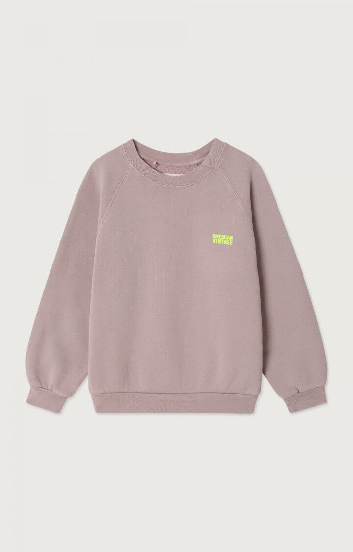 American Vintage - Kinder Sweatshirt aus 100 % Biobaumwolle in VIntage Sloe Flieder