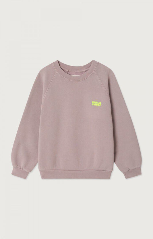 American Vintage - Kinder Sweatshirt aus 100 % Biobaumwolle in VIntage Cedar grün