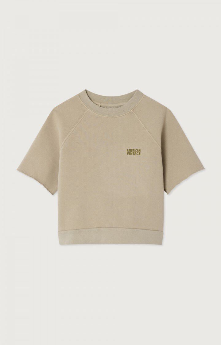 American Vintage - kurzes Sweatshirt in Salbei Izubird