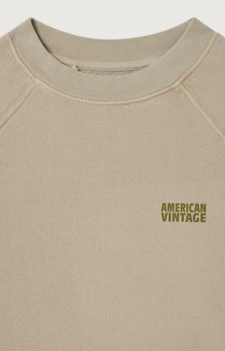American Vintage - kurzes Sweatshirt in Salbei Izubird