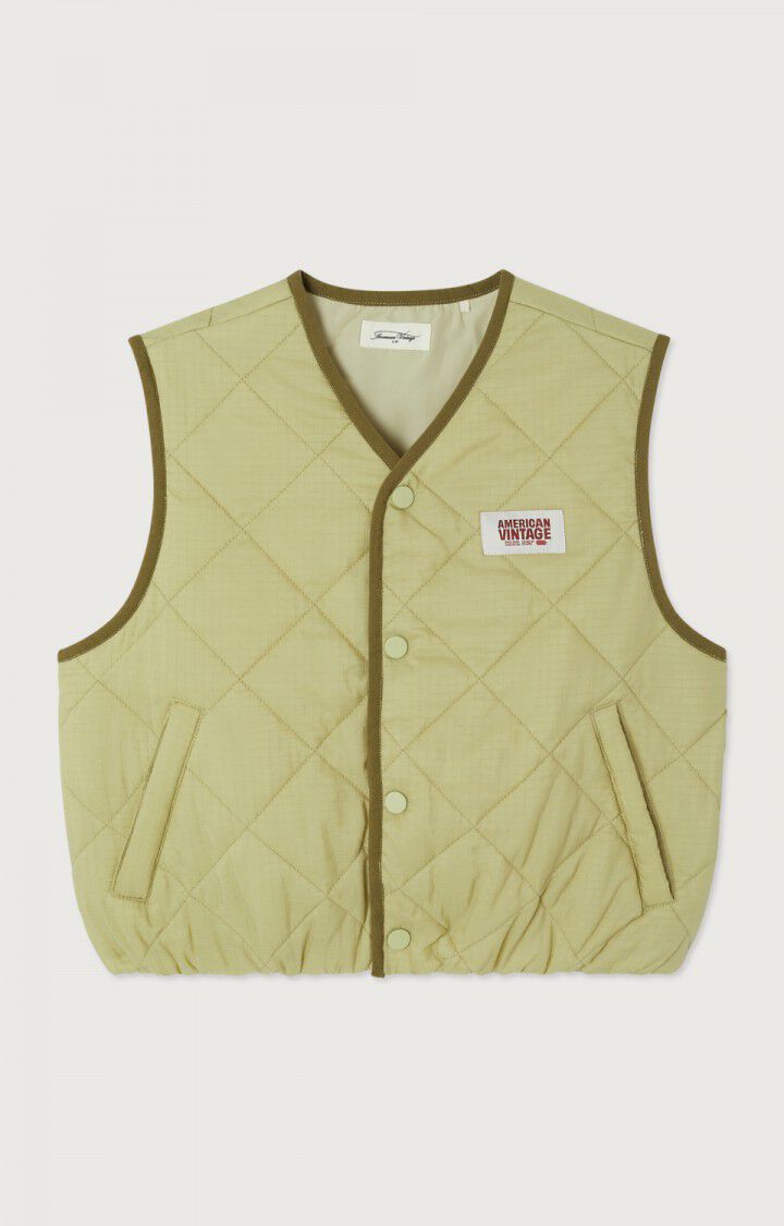 American Vintage - Kinder Puffy Weste Yupibam in Farbe Reptilgün