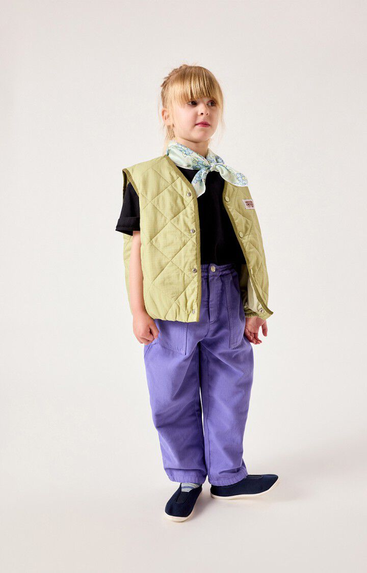 American Vintage - Kinder Puffy Weste Yupibam in Farbe Reptilgün