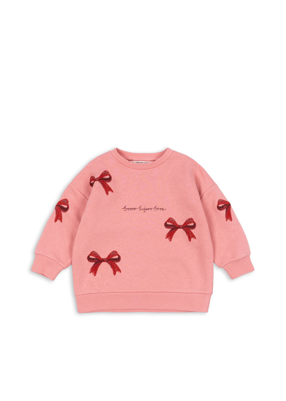 Konges Sløjd - Lou Sweatshirt in Rosa Bow Strawberry Ice