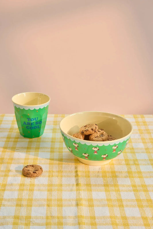 Rice - Snoopy Becher in Grün "You are so cool"
