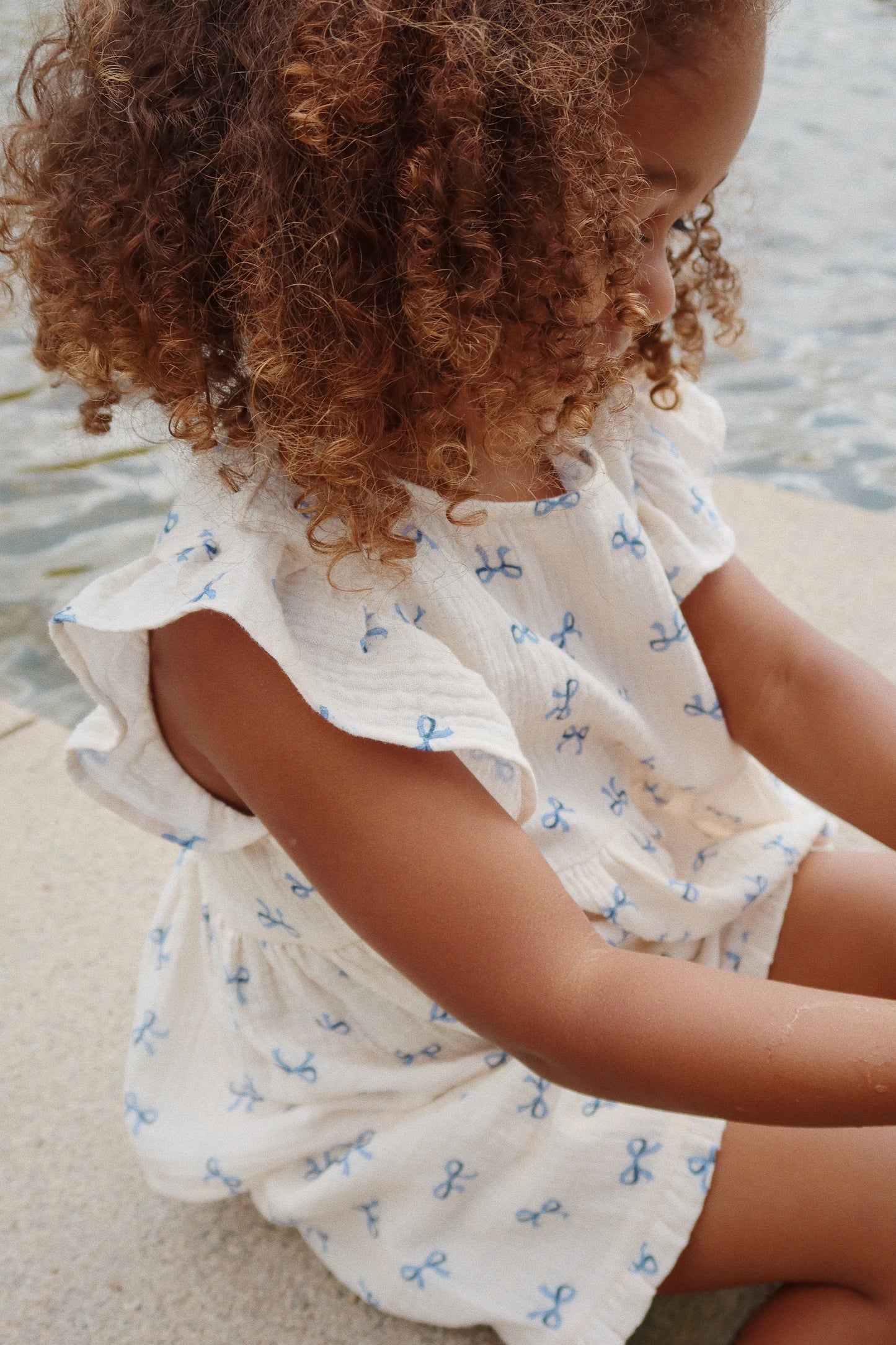 Konges Sløjd - Coco Shorts aus 100 % Musselin mit Schleifen