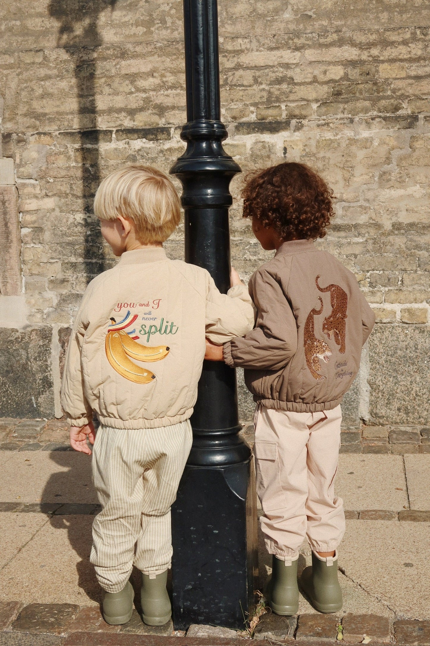 Konges Sløjd- Juno Bomebrjacke in Beige mit Banane Split