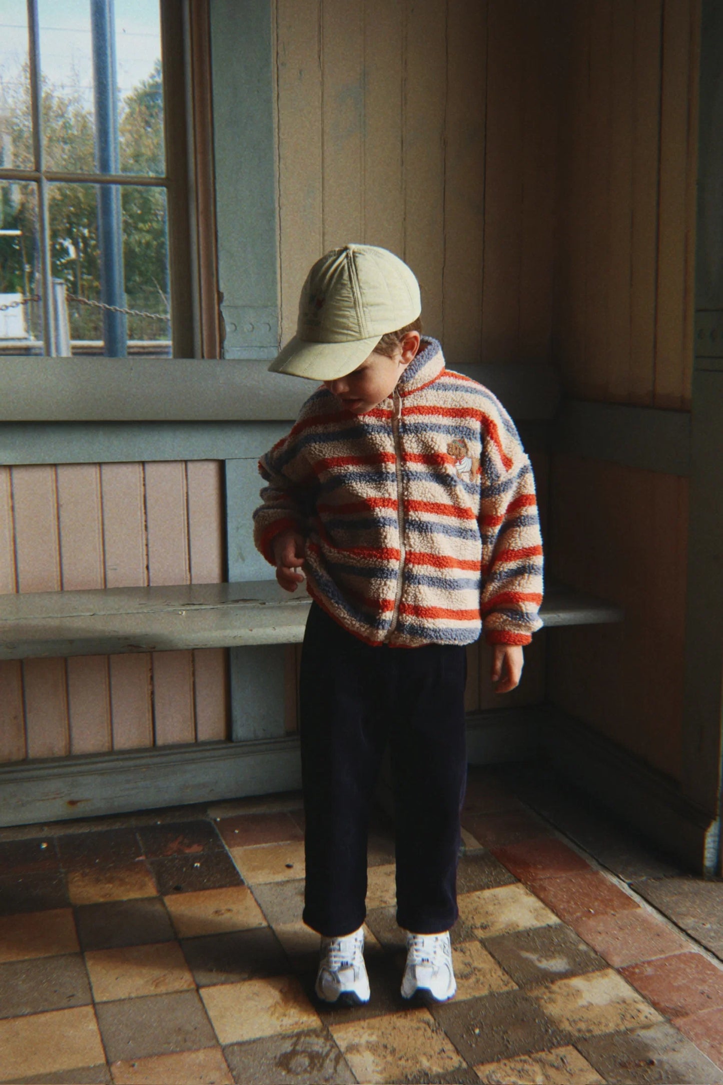 Konges Slojd -  Jody Teddy Kinderjacke gestreift mit Dacke