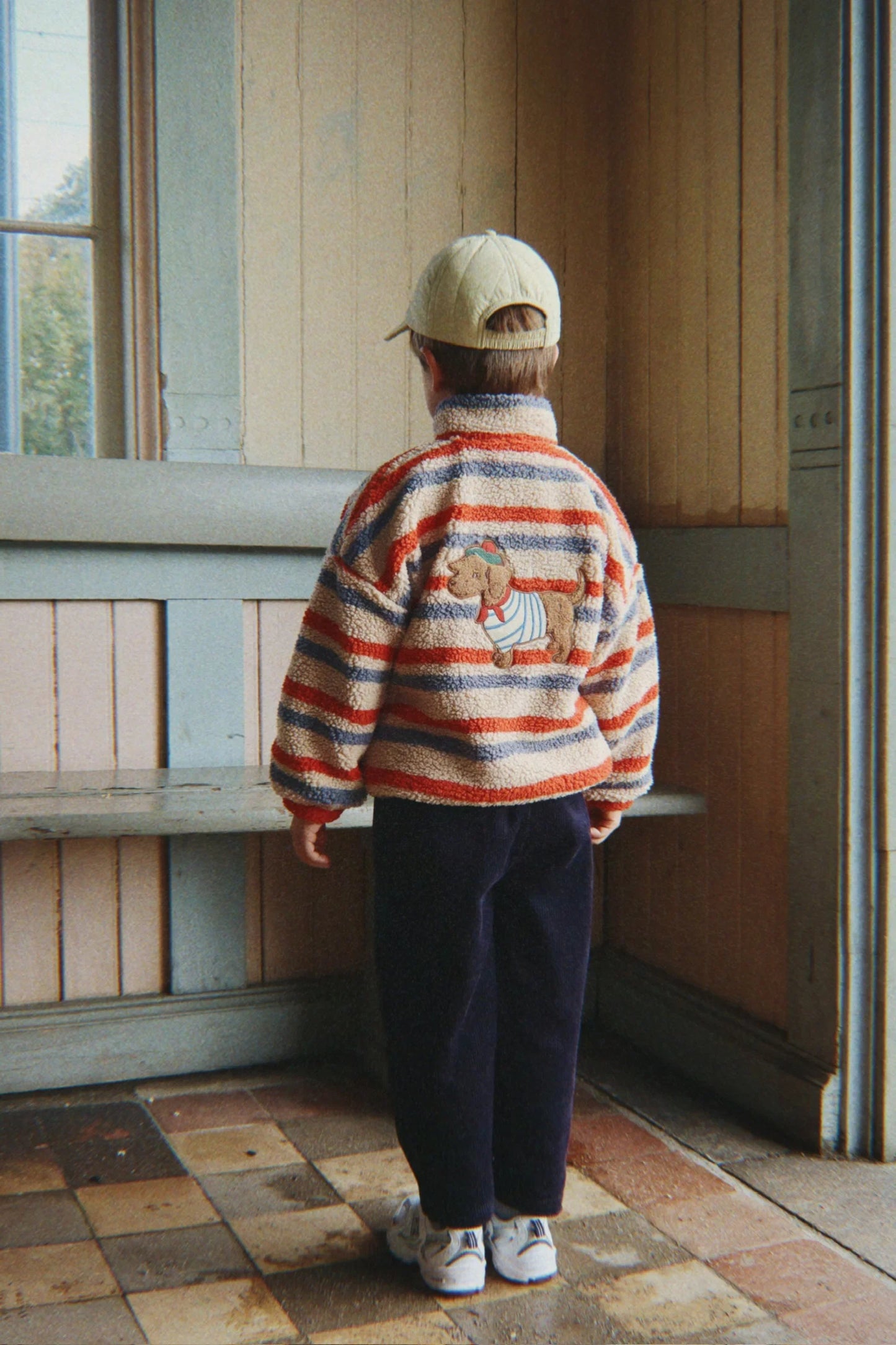 Konges Slojd -  Jody Teddy Kinderjacke gestreift mit Dacke