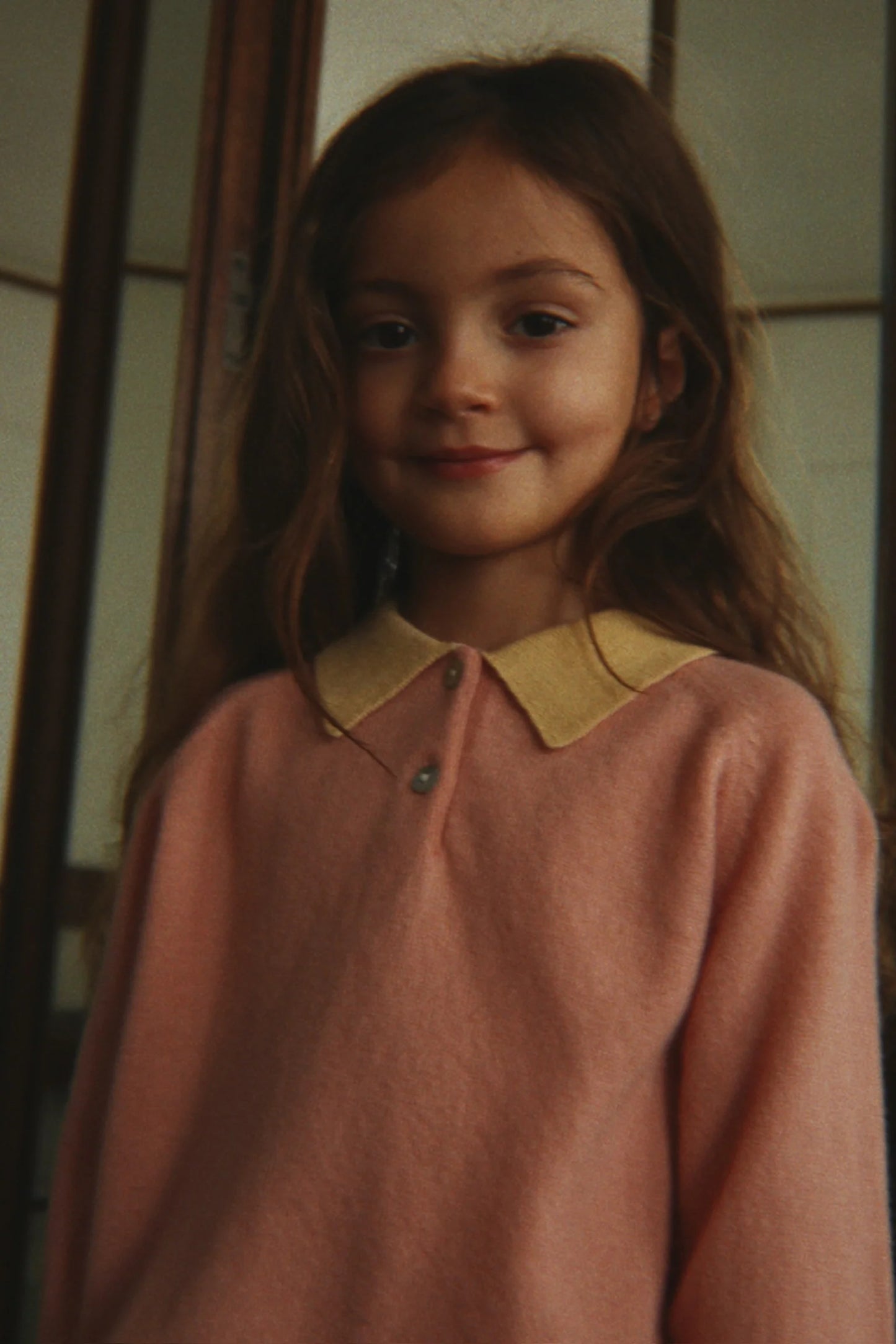 Konges Slojd - Basi Polo Kinder Strickpullover  in Rosa