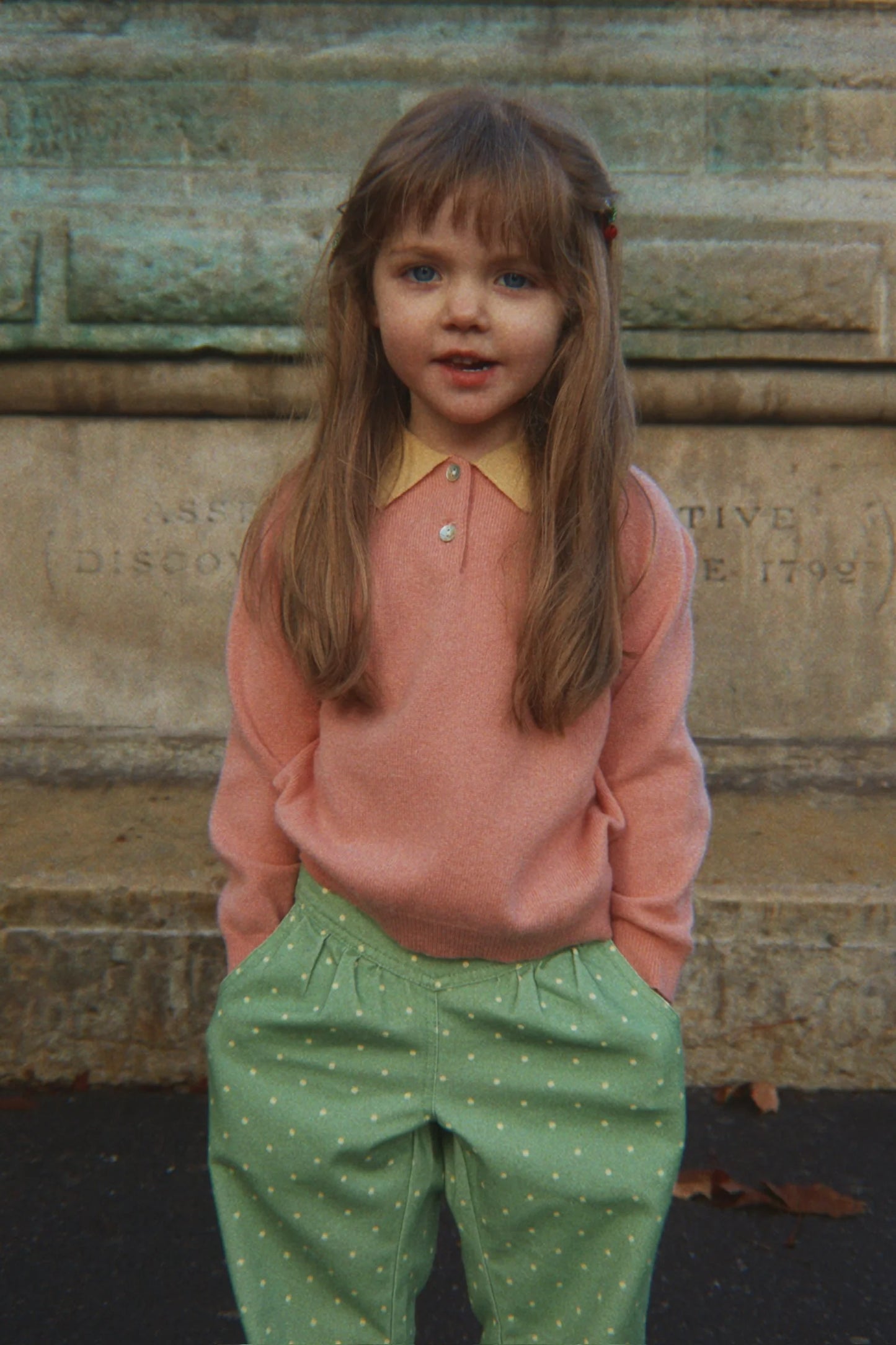 Konges Slojd - Basi Polo Kinder Strickpullover  in Rosa