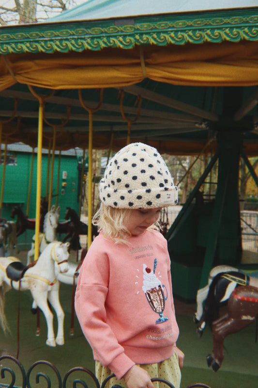 Konges Slojd - Lou Sequin Kinder Sweatshirt in Pink mit Pailetten