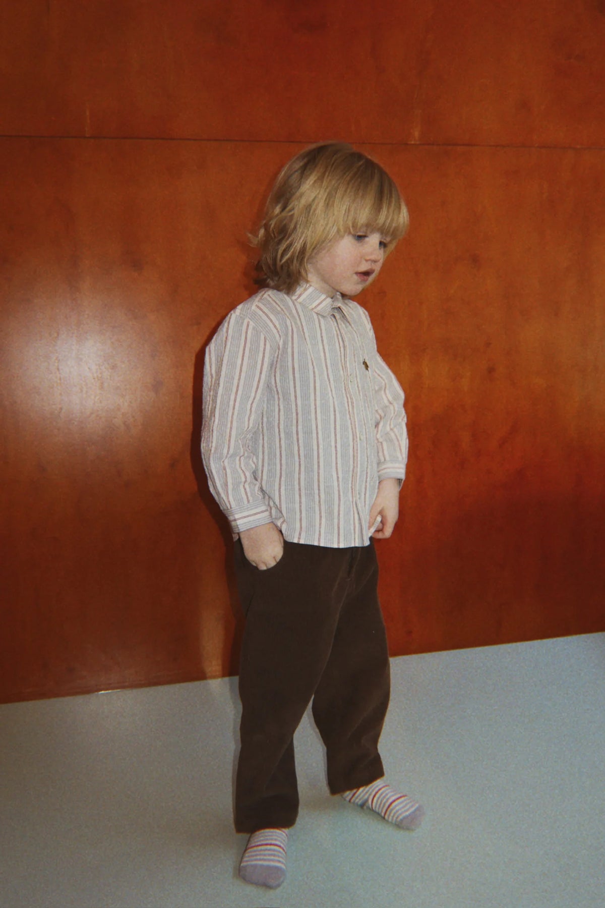 Konges Slojd - Kinder Remy Cordhose in dunkelbraun