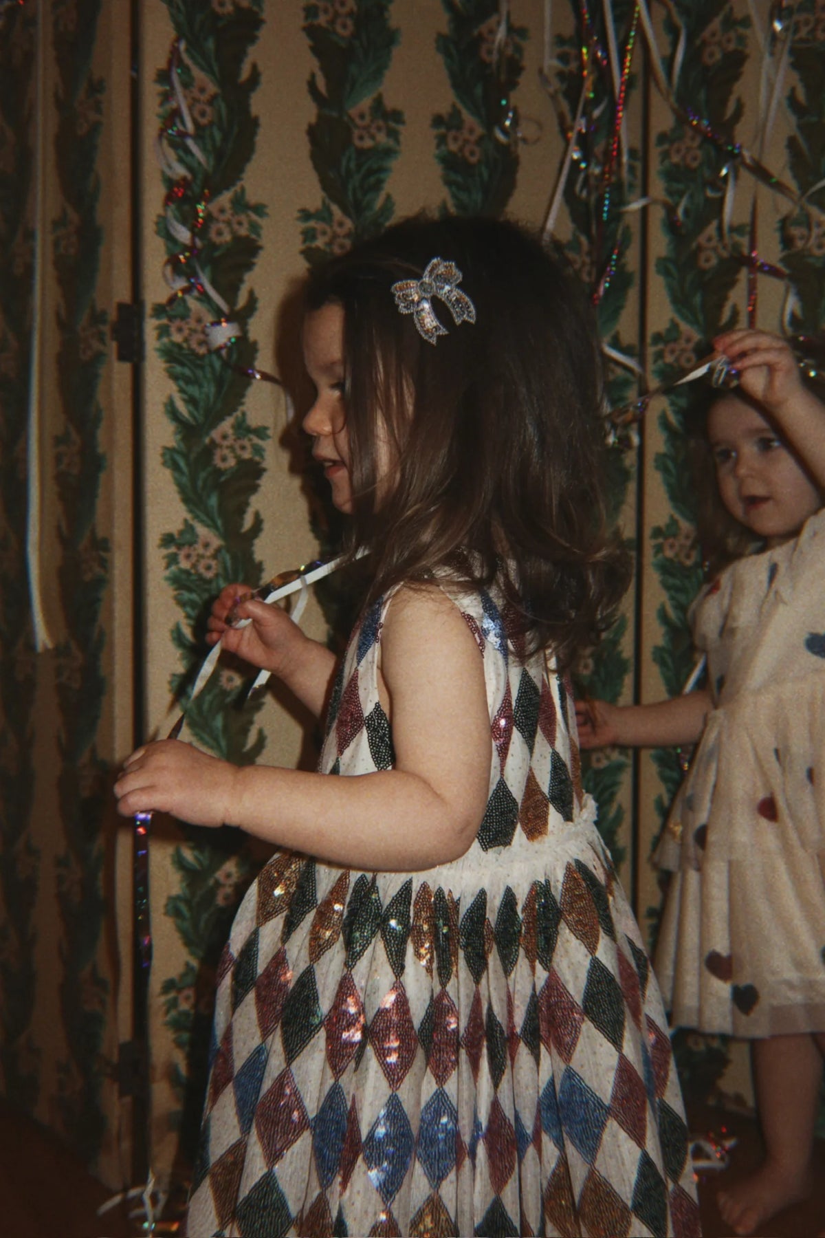 Konges Slojd - Yvonne Harlekin Kleid mit Glitzer