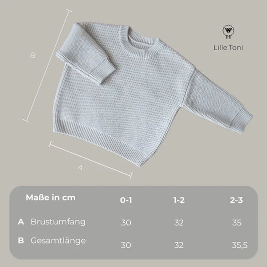 Lille Toni - Pullover Paul aus 100 % Merinowolle in Navy Blue 3-4