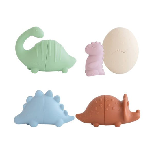 Mushie - Badespielset aus SILIKON Dino Set