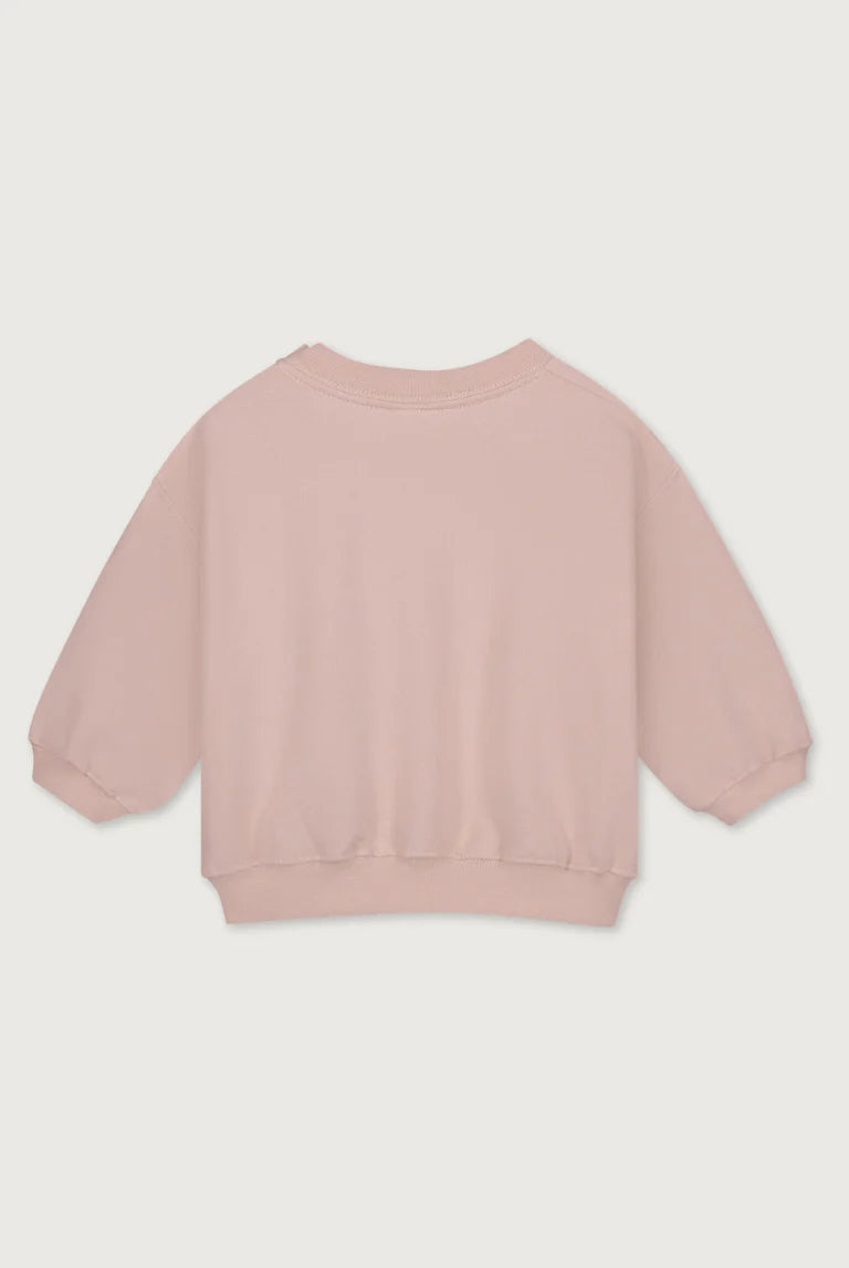 Gray Label Sweater - Baby Dropped Shoulder in Faded Pink 100 % Biobaumwolle