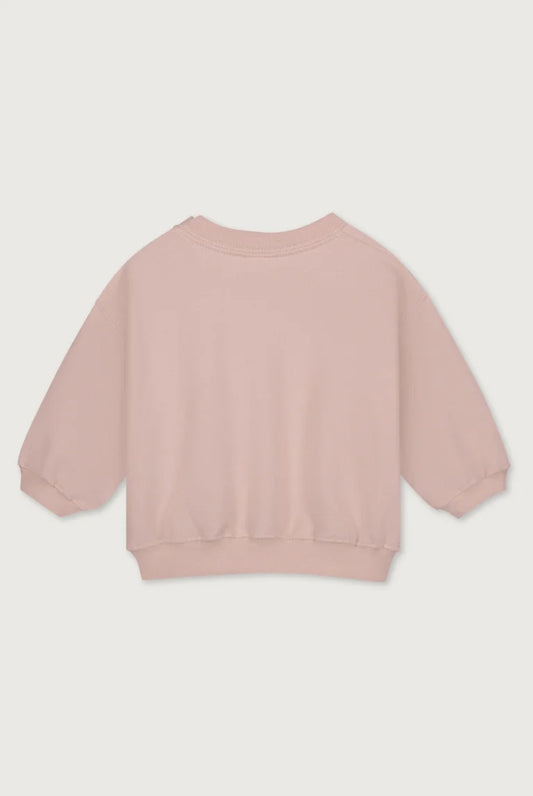 Gray Label Sweater - Baby Dropped Shoulder in Faded Pink 100 % Biobaumwolle