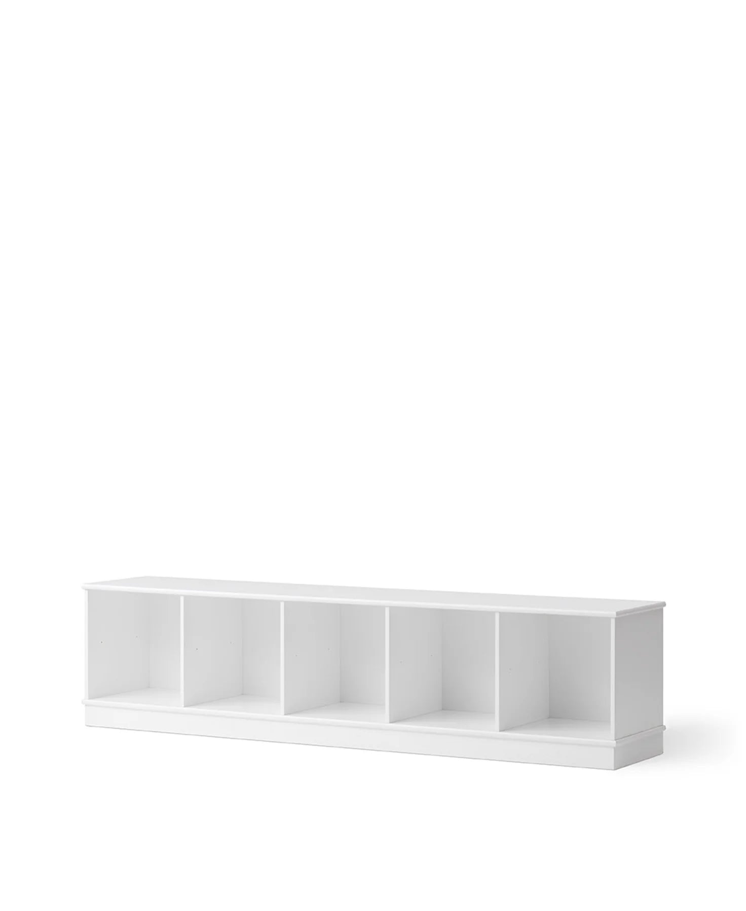 Oliver Furniture - Wood Regal 5x1 mit Sockel in weiss