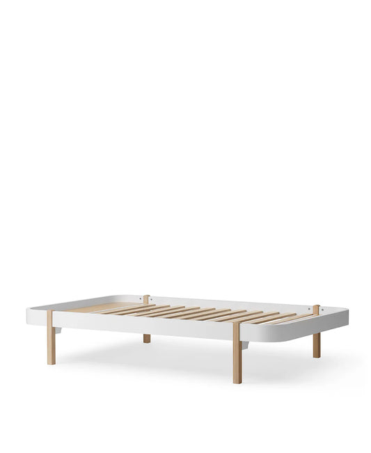 Oliver Furniture -  Wood Lounger  Bett in weiss / eiche 120x200 NEW IN