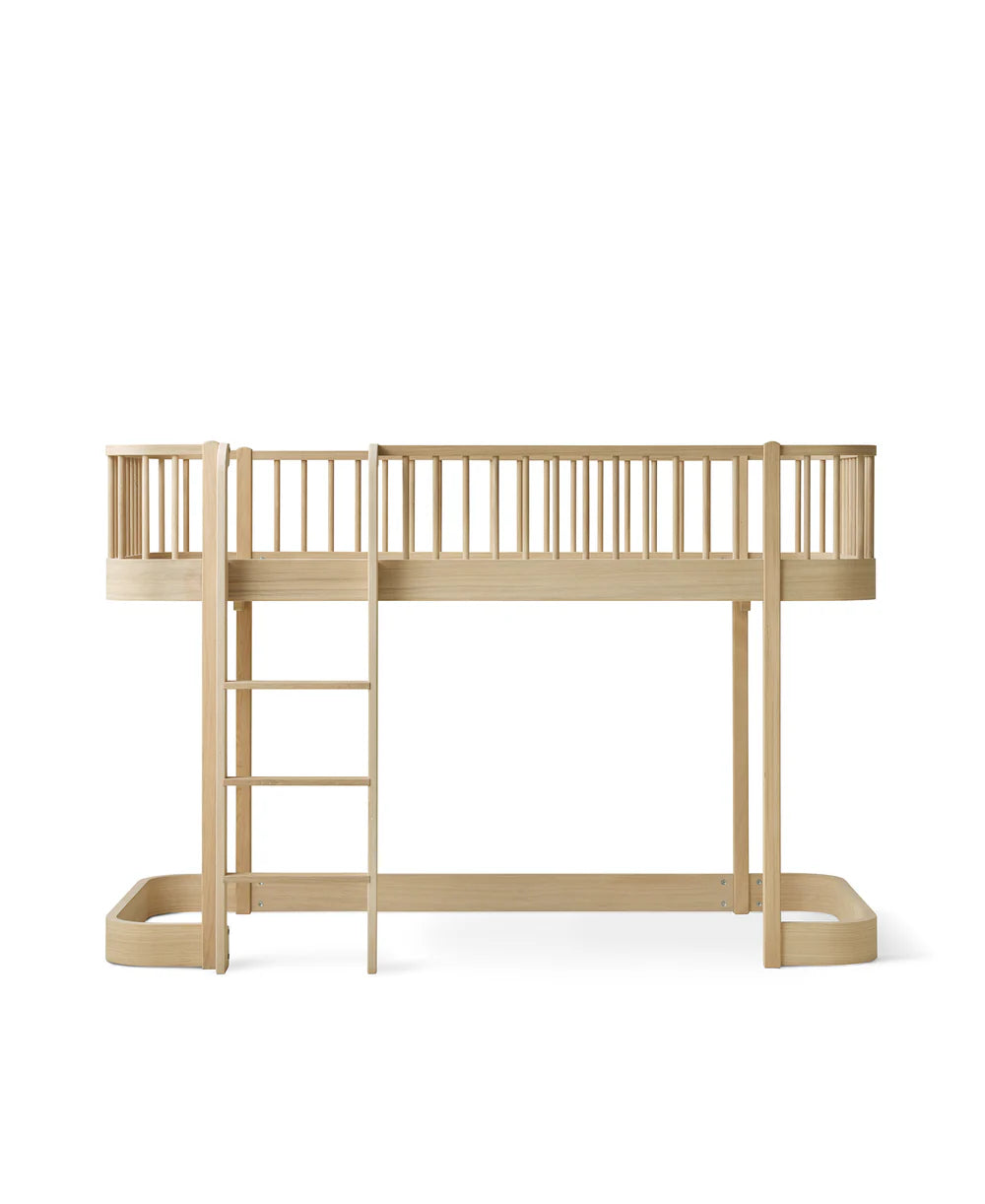 Oliver Furniture - Wood Original Halbhohes Bett in Eiche 90 x200