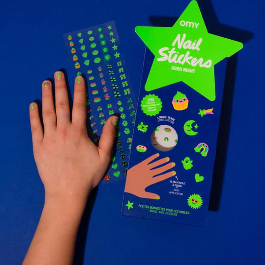 Omy - Nagelsticker 200 Stück Glow in the Dark