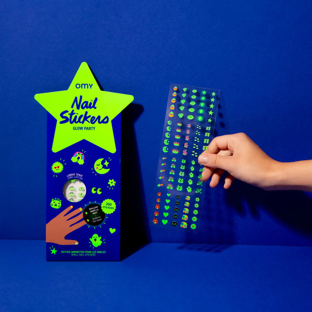 Omy - Nagelsticker 200 Stück Glow in the Dark