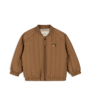 Konges Sløjd - Juno Bomberjacke mit Zitrone in Tabacco Braun NEW IN