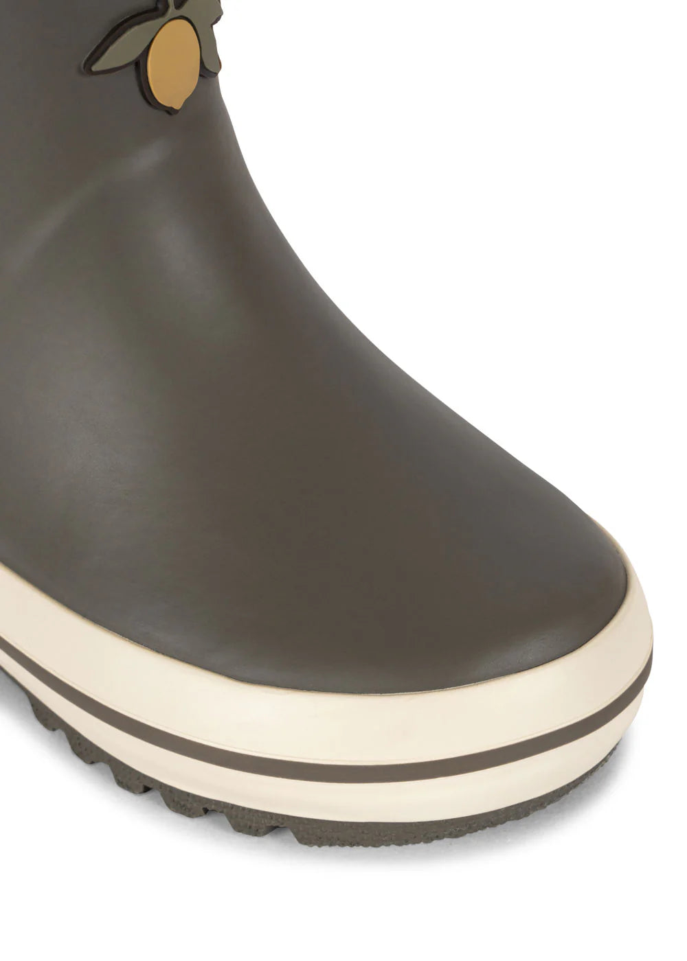 Konges -Rai gefütterte Gummistiefel  in Grün mit Zitrone