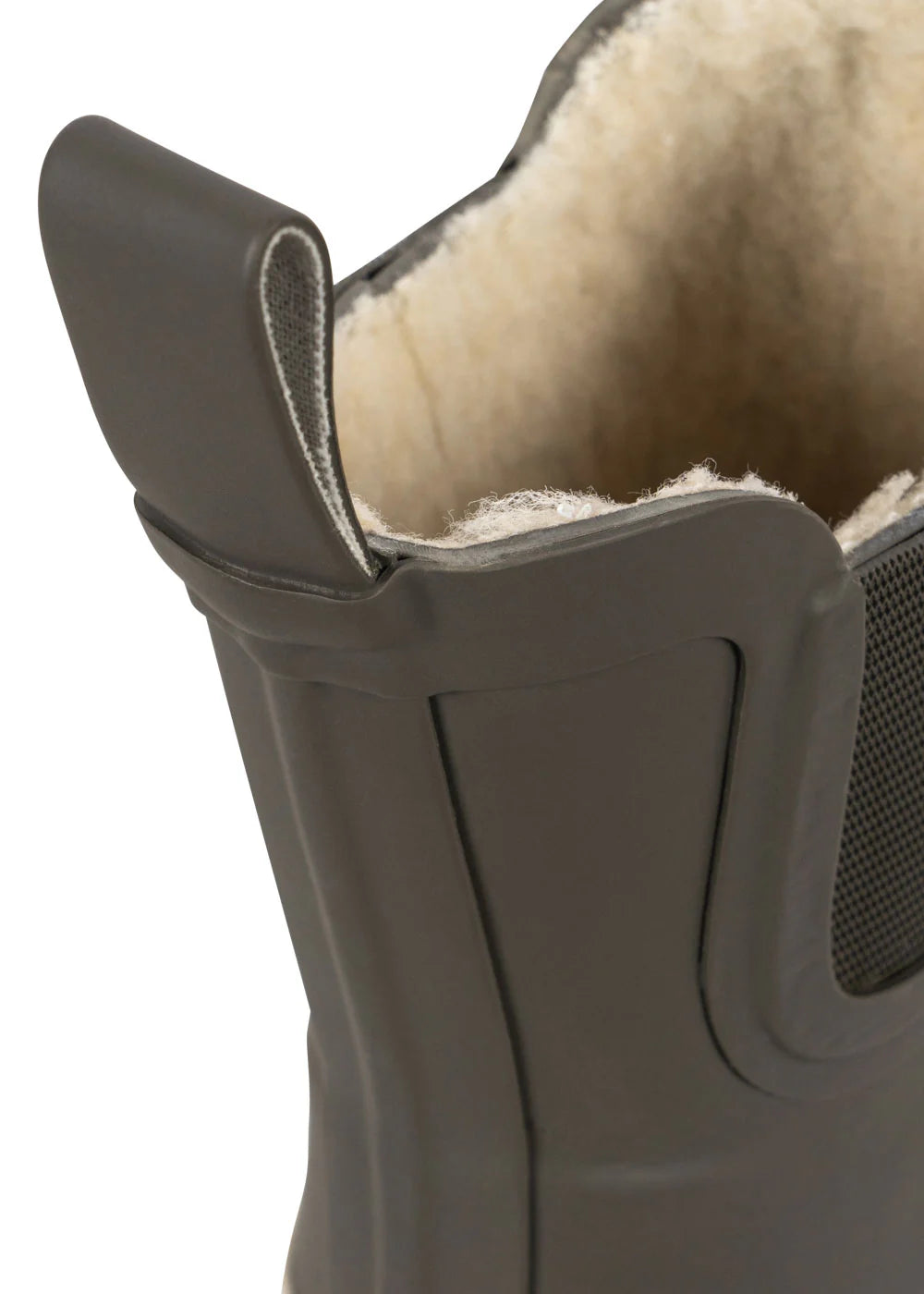 Konges -Rai gefütterte Gummistiefel  in Grün mit Zitrone