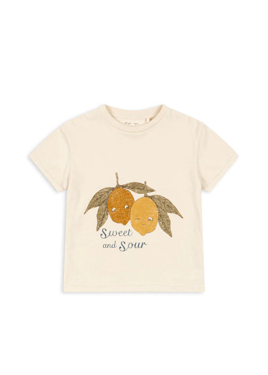 Konges Sløjd - Famo T-Shirt Kurzarm mit Zitrone