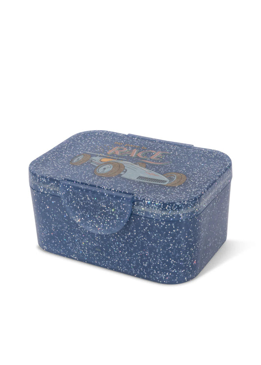 Konges Sløjd- Lunchbox GLITZERBLAU Rennauto
