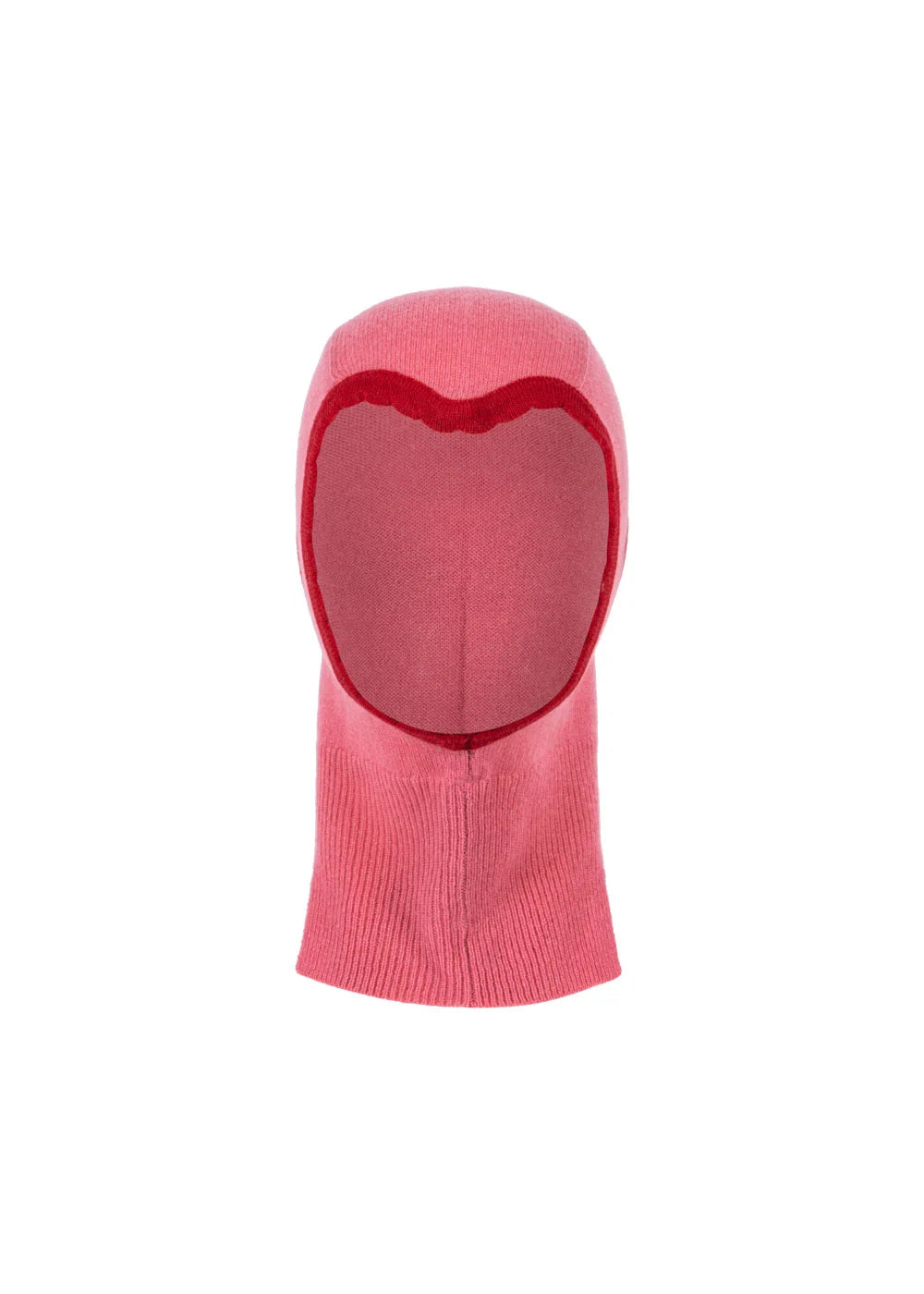 Konges Slojd - Colette Balaclava in Pink / Rot mit Herz Sturmhaube für Kinder