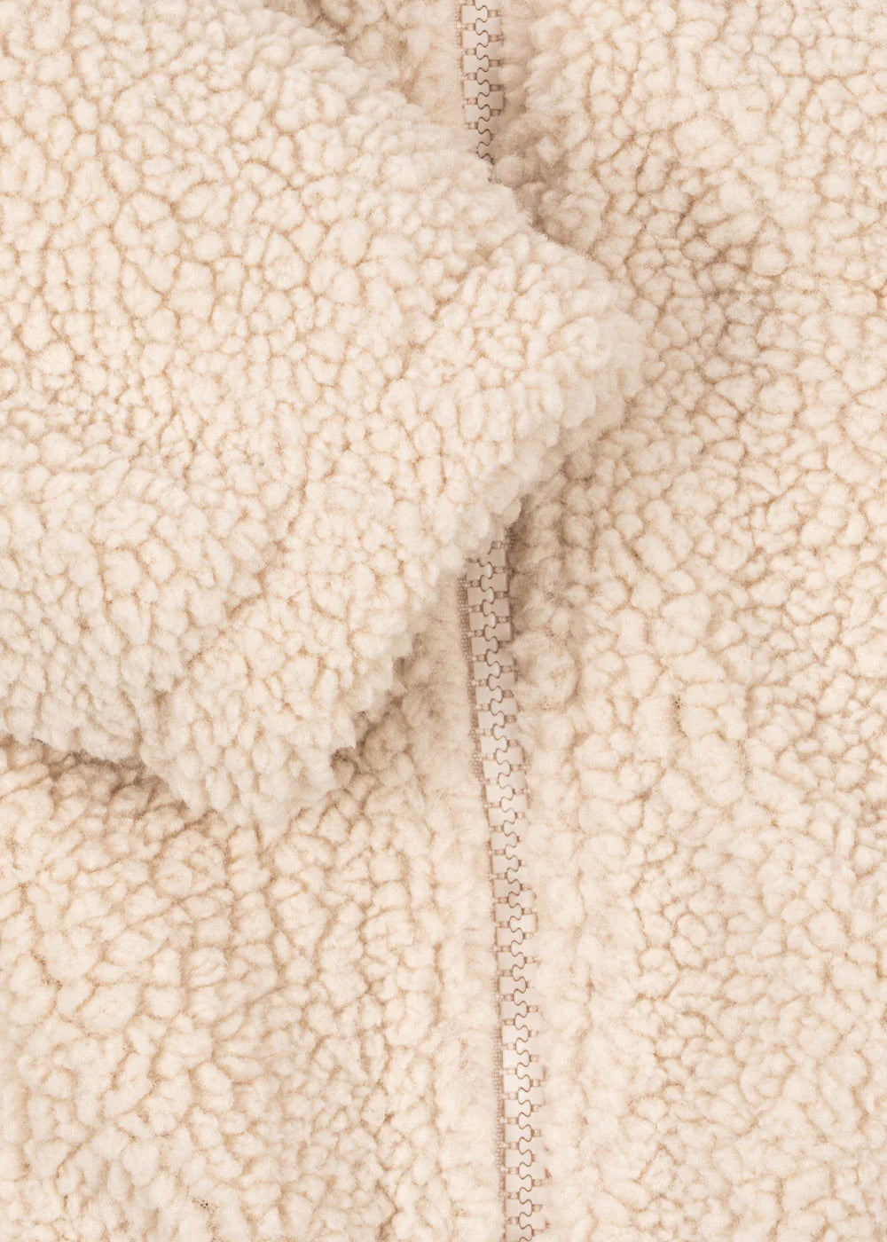 Konges Sløjd - Jazz Teddyjacke beige nature mit Kirsche