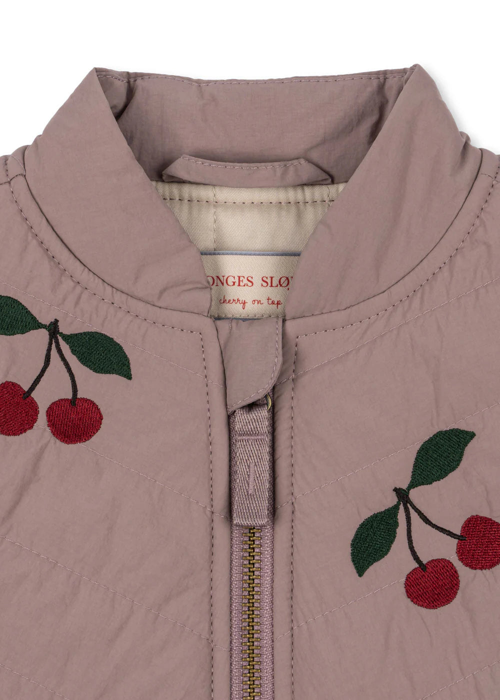 Konges Sløjd - Juna Bomer Jacket in Rosa mit Kirschen