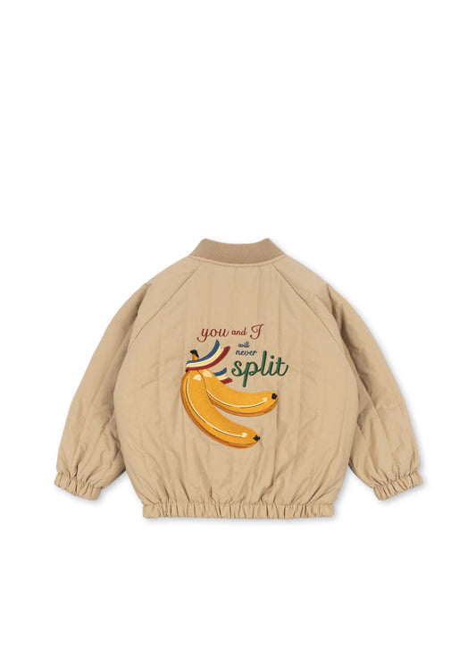 Konges Sløjd- Juno Bomebrjacke in Beige mit Banane Split