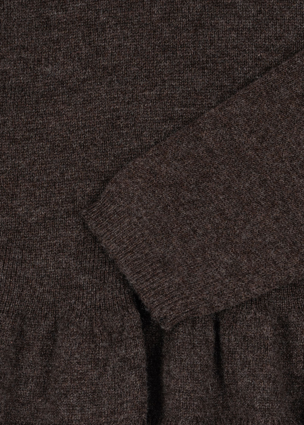 Konges Sløjd - Cathy Pullover mit Rüschen in braun aus Kaschmir Wolle