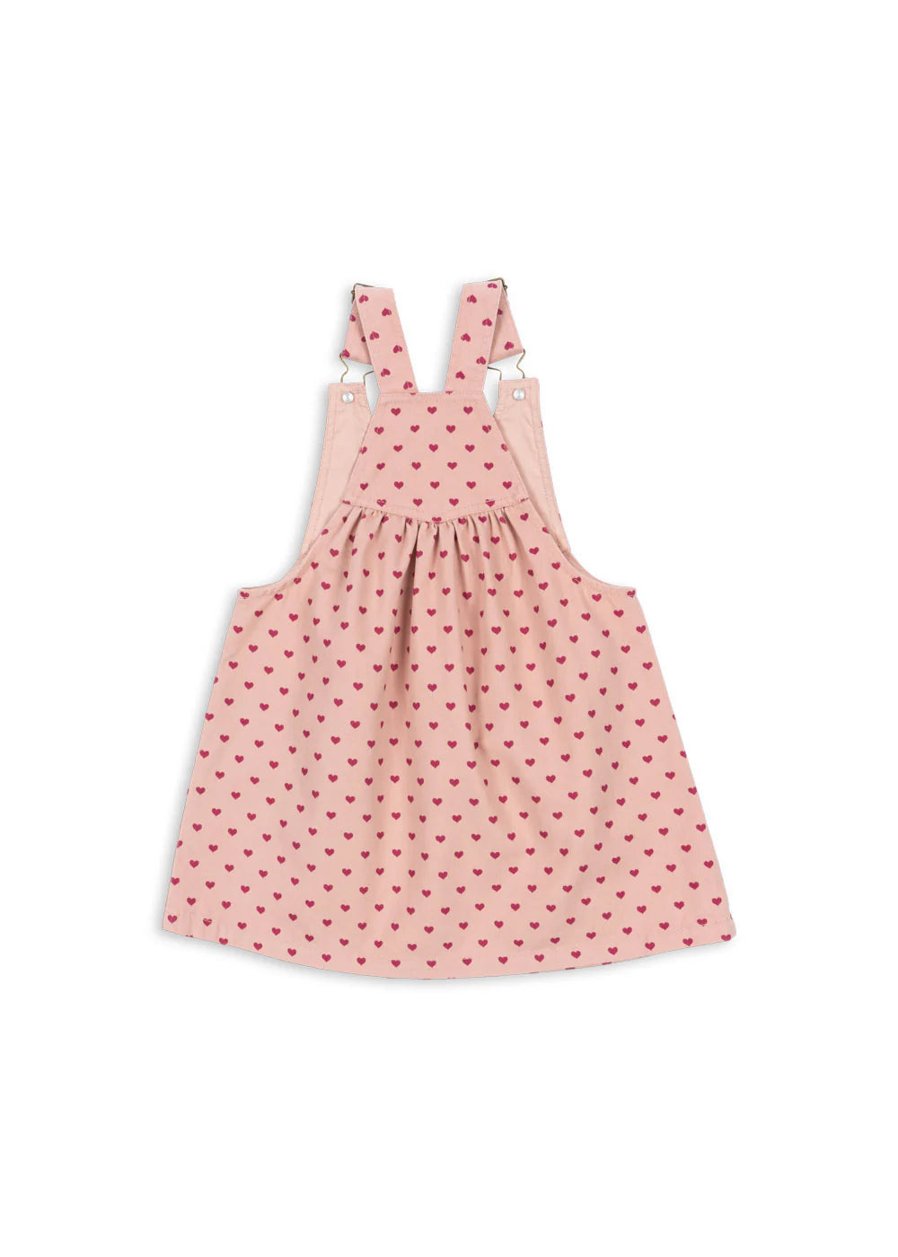 Konges Sløjd - Nola Latzkleid in Rosa mit Glitzer Herz