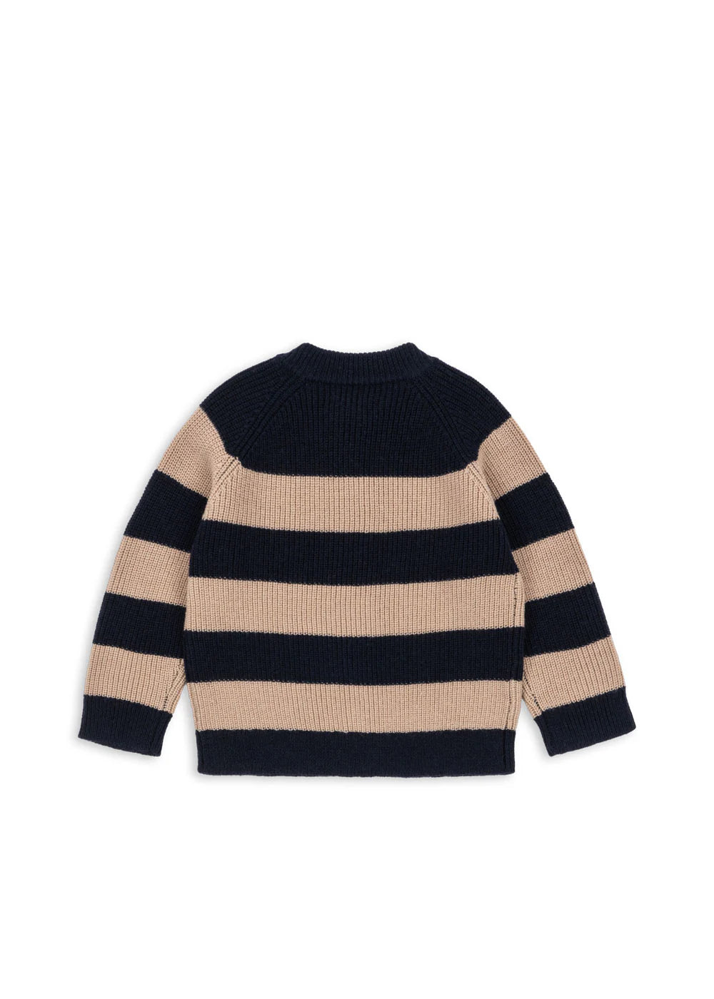 Konges Sløjd - Vitum dicke Strickjacke gestreift aus 100 % Merinowolle Blockstreifen (Kopie)