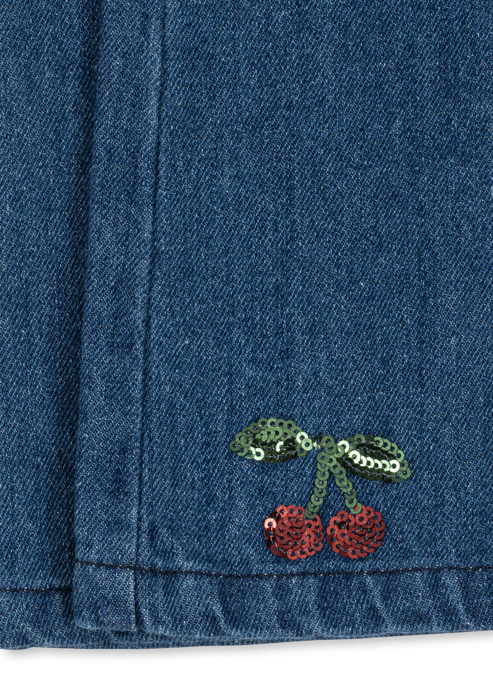 Konges Sløjd -Jeans Elba mit Stickerei Kirsche