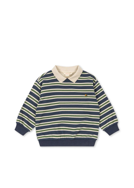 Konges Sløjd - Spotty Polo gestreift mit Zitrone