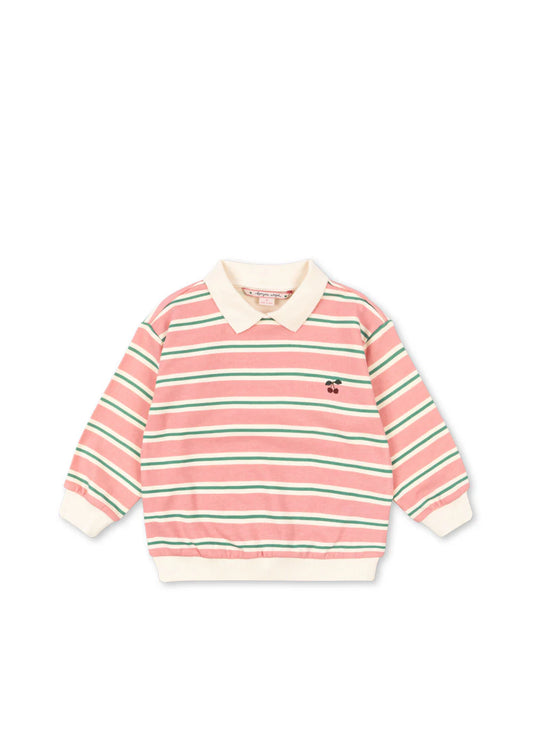 Konges Sløjd - Spotty Polo gestreift mit Kirsche