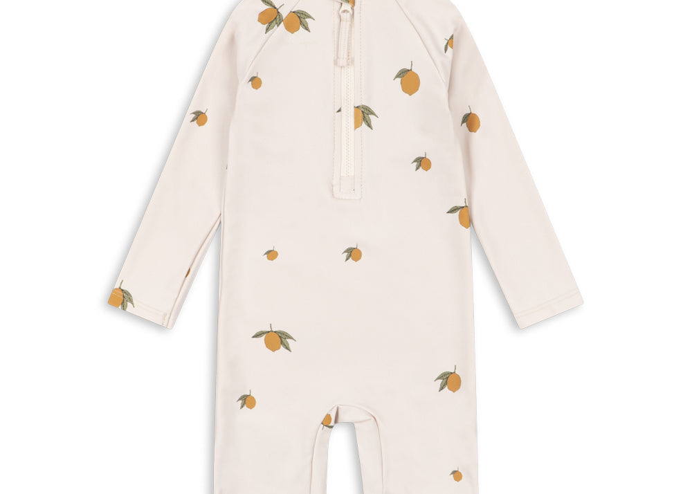 Konges Sløjd  - Aster Badeoverall  mit Zitrone UPF 50 +