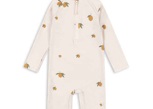 Konges Sløjd  - Aster Badeoverall  mit Zitrone UPF 50 +