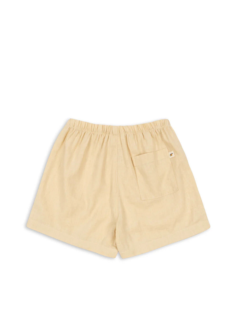 Konges Slojd - Franzen kurze Shorts aus Leinen in Buttermilk gelb