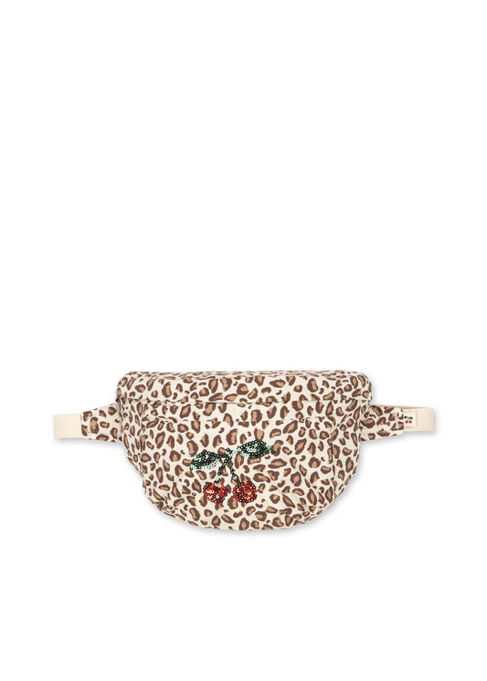 Konges - Juno Bauchtasche  in Leo mit Glitzerkirsche PRE ORDER