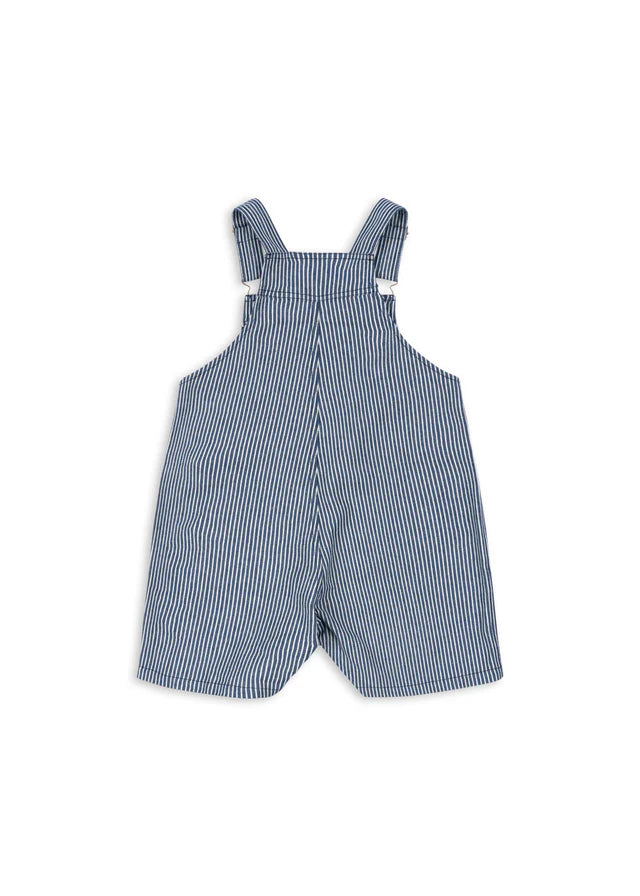 Konges Sløjd - kurze gestreifte Denimlatzhose weich